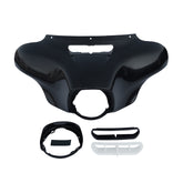 Custom Chrome Unpainted ABS Batwing Front Outer Fairing Fit For Harley Touring FLHXS FLHT 14+